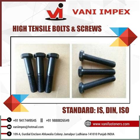 MM Or Bsw High Tensile Bolts Depend On Size Size M 6 To M24 At Rs