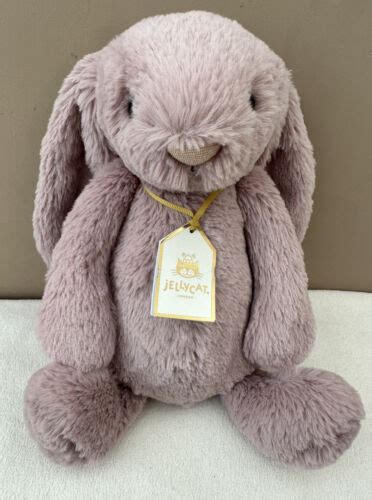 New Jellycat Special Edition Luxe Medium Bashful Rosa Bunny Soft Toy