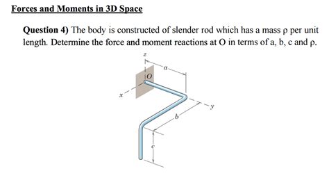 Solved The Body Is Constructed Of Slender Rod Which Has A Chegg