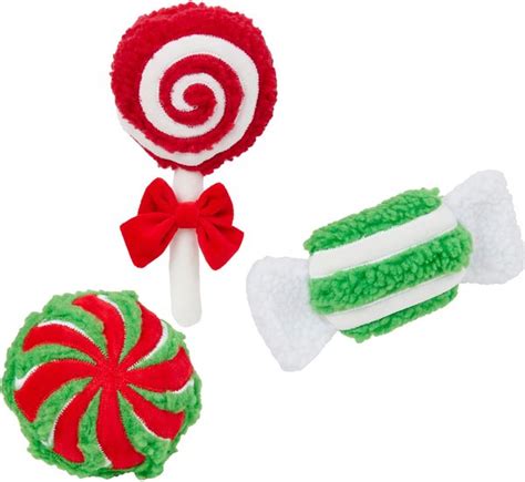 Temporarily Unavailable Frisco Holiday Candy Plush Squeaky Dog Toy 3