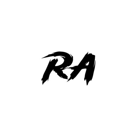 Premium Vector | RA monogram logo design letter text name symbol ...