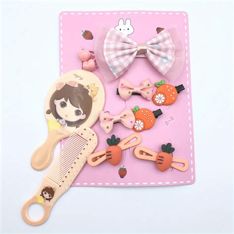 10 11pcs Hair Accessories Set With Hair Clip Hair Hoop Hair Bows Rabbit ...