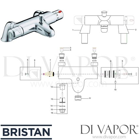 Bristan Ar Thbsm C Artisan Pillar Bath Shower Mixer