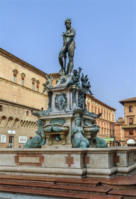 Fountain of Neptune, Bologna Stock Photo - Image of destination ...