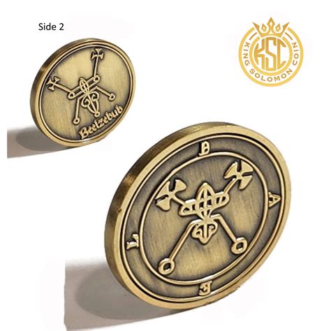 Bael Baalzebub Beelzebub Demon Sigil Ars Goetia King Solomon Coin