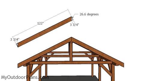 16x24 Backyard Pavilion Roof Free Diy Plans Myoutdoorplans Free