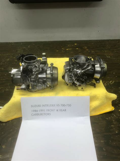 1986 1991 SUZUKI INTRUDER VS 700 750 SET OF MIKUNI CARBS CARBURETORS