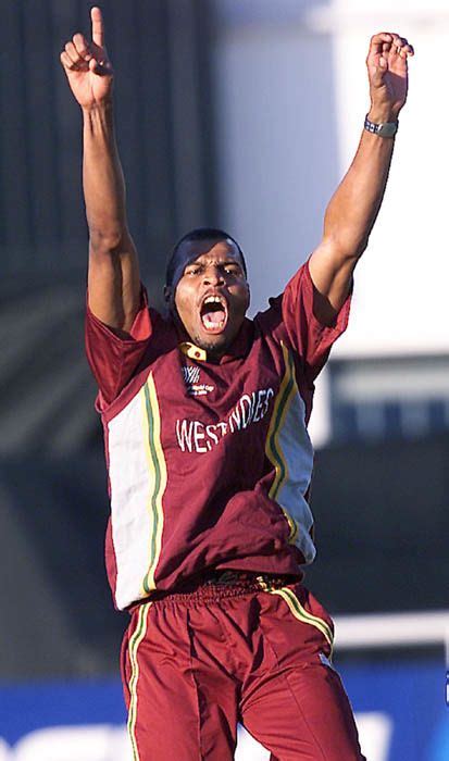 Mervyn Dillon Celebrates After The Dismissal Of The South African