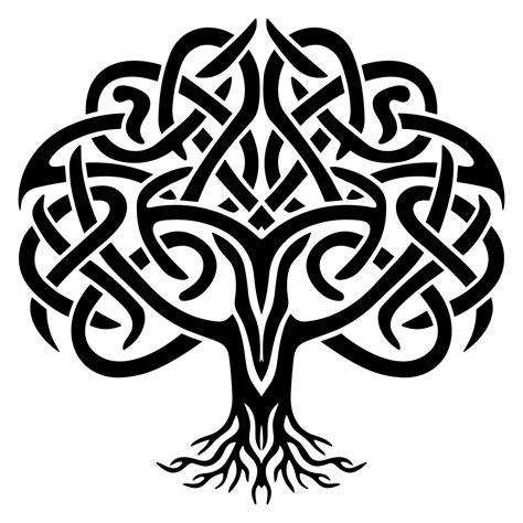 Tree in celtic knot style 29680549 Vector Art at Vecteezy