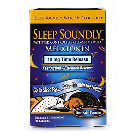 Sleep Soundly Melatonin 10mg Fast Acting Extended Release Sleep