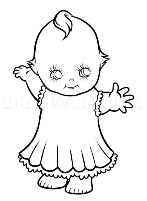 Kewpie Drawing Tutorial Kewpie Doll Step By Step Drawing Guide By