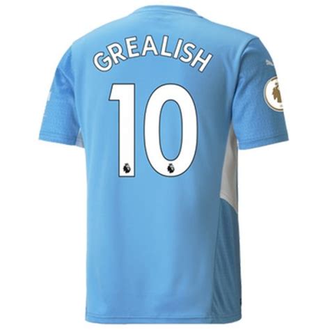 2021 2022 Manchester City GREALISH 10 Home Soccer Jersey Team Soccer