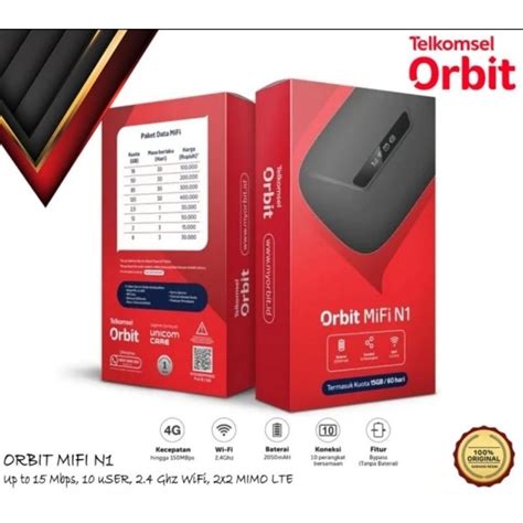 Jual Telkomsel Orbit Mifi N1 Portable Modem Wifi 4G High Speed Bonus