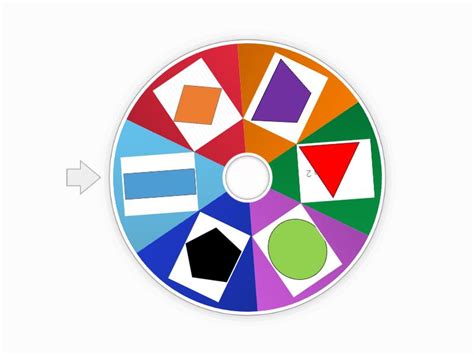 Ruleta Figuras Geometricas Con Colores Random Wheel