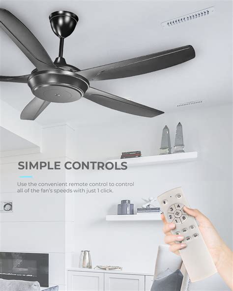 Khind Mistral Cm Blades Dc Ceiling Fan With Remote Control