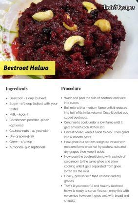 Beetroot Halwa-How To Prepare Beetroot Halwa - Tasted Recipes