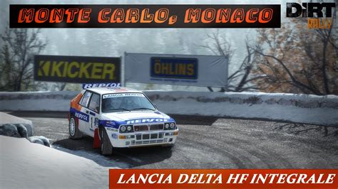 Dirt Rally Monte Carlo Monaco Approche du col de Turini Motée