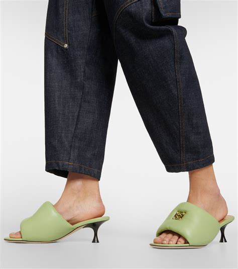 Loewe Anagram Padded Leather Mules Loewe