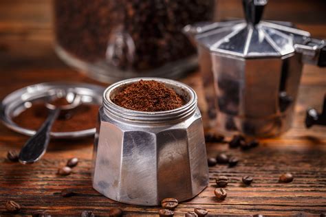 Ground Coffee And Moka Pot - all about coffee