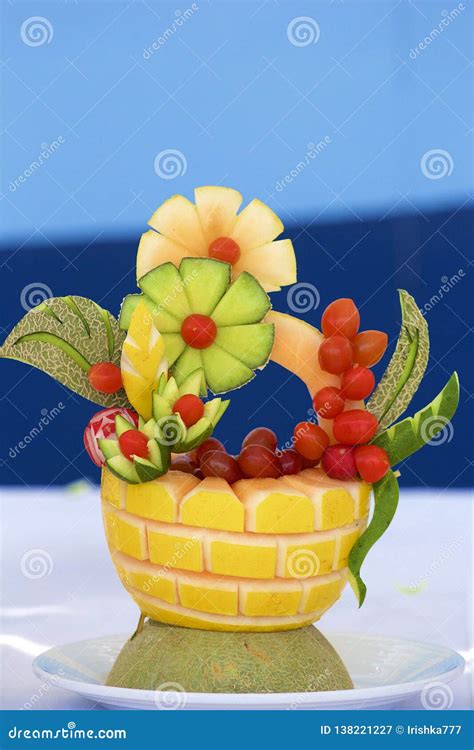 Fruit and Vegetable Carving Stock Image - Image of colourful, carving ...