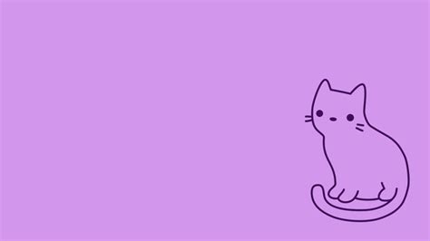 a drawing of a cat sitting on top of a purple wall with the word hello ...