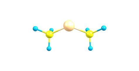 Dimethylmercury Molecular Structure On White Background Stock Photo - Download Image Now - iStock