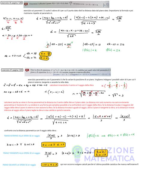 Geometria Analitica Nello Spazio Soluzione Matematica