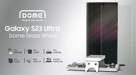 [Dome Glass] Samsung Galaxy S23 Ultra Tempered Glass Screen Protector ...