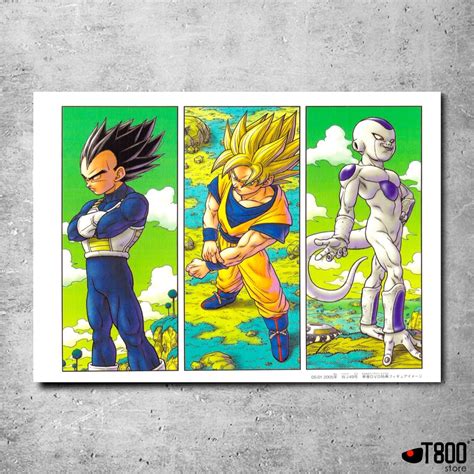 Quadrinho Decorativo Vegeta Goku E Freeza Dragonball X Placas