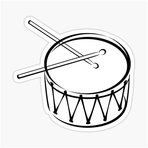 Drum Sticker Sticker For Sale By Ruruderosie Redbubble