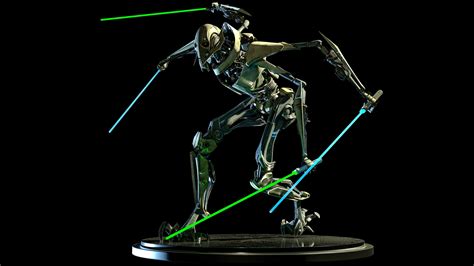 General Grievous Diorama Stl D Model D Printable Cgtrader