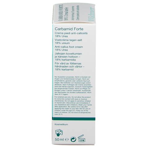 Louis Widmer Carbamid Forte 18 Urea Fußcreme 50 ml shop apotheke at