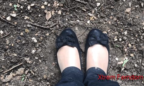 Xtrem Femdom Trample And Crush Christina In Flats And Smelly Nylon Socks In The Garden