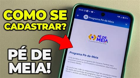 Como Se Cadastrar No P De Meia Pelo Caixa Tem Sem Erro Youtube