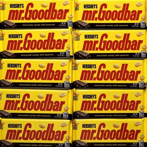 Hersheys Mr Goodbar Milk Chocolate Peanuts Full Size Candy Bars 175