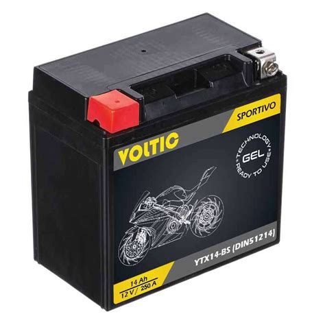 Ytx Bs Motorradbatterie V Ah Blackmax Gel Din