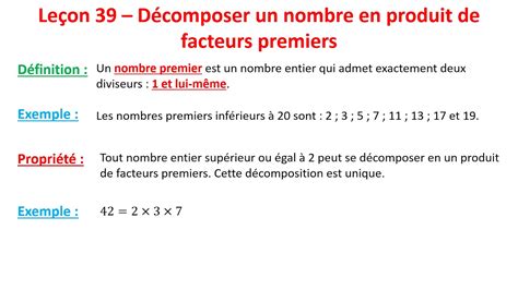 39 Décomposer un nombre en produit de facteurs premiers 3e YouTube