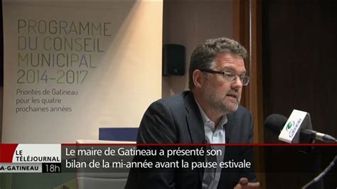 Le maire de Gatineau a présenté son bilan de la mi année avant la pause