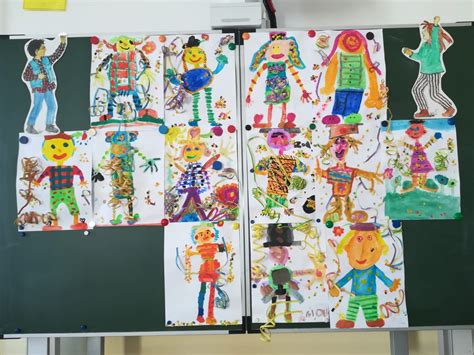 Kunst Fasching Grundschule Siiaozharbors