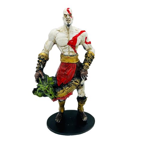 Boneco Kratos Medusa God Of War Colecionaveis Miniatura Estatueta