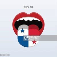 Panama Language Abstract Human Tongue Stock Clipart Royalty Free