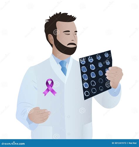 Arnold Chiari Malformation Awareness Illustration On White Background