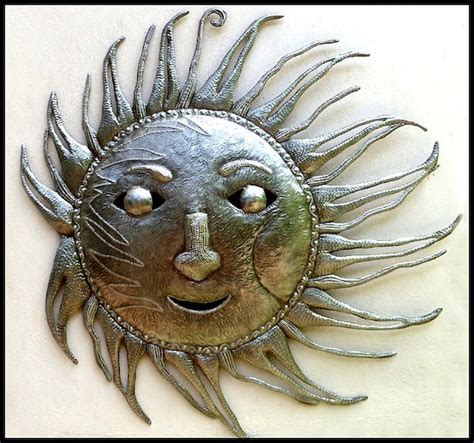 Metal Sun Wall Hanging 24 Metal Art Haitian Recycled