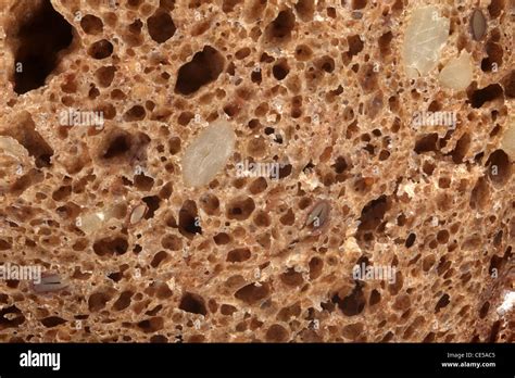 Macro Of Wholemeal Bread Texture Stock Photo Alamy