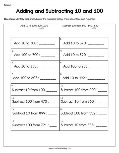 Add And Subtract Within