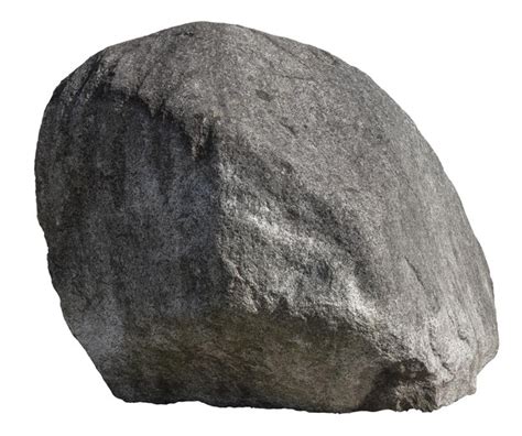 Premium Photo | A Large Isolated Boulder Or Rock On A White Background