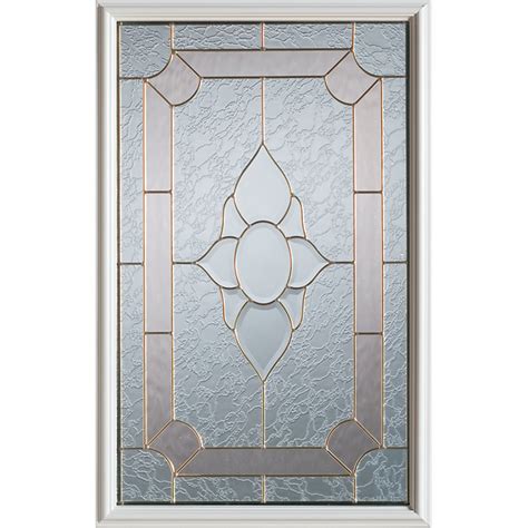 Stanley Doors 23 Inch X 37 Inch Rochelle Patina Caming 12 Lite Decorative Glass Insert The