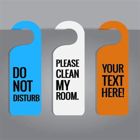 Hotel Do Not Disturb Door Hanger — Stock Vector © Mitay20 38621121