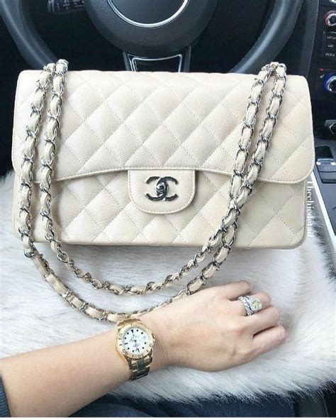 For Stylin Pins Follow Me Fashionably Chic White Chanel Bag