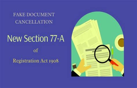 New Section 77A Of The Registration Act | Chennai Real Estate Guide